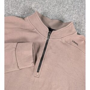 UNRL Outbound 1/4 Zip Pullover Sweater Mens Large Athletic Fit Brown/Gray